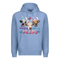 Colony Blue Hanging With My Peeps Cows Premium Hoodie - RanaPortraitStore