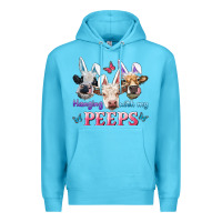Ocean Blue Hanging With My Peeps Cows Premium Hoodie - RanaPortraitStore