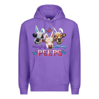 Purple Hanging With My Peeps Cows Premium Hoodie - RanaPortraitStore
