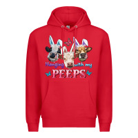 Red Hanging With My Peeps Cows Premium Hoodie - RanaPortraitStore