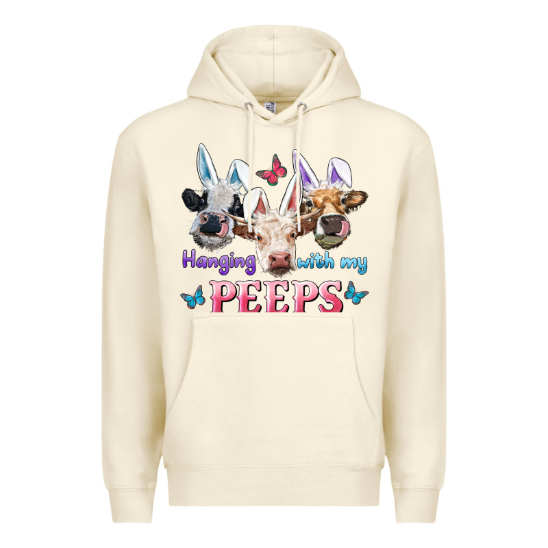 Hanging With My Peeps Cows Premium Hoodie by RanaPortraitStore | Teevron