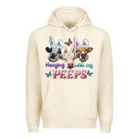 Sandshell Hanging With My Peeps Cows Premium Hoodie - RanaPortraitStore