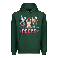 Sports Green Hanging With My Peeps Cows Premium Hoodie - RanaPortraitStore