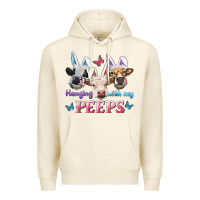 Tofu Hanging With My Peeps Cows Premium Hoodie - RanaPortraitStore