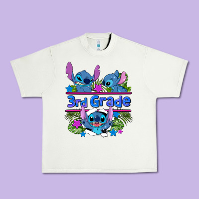 Preview Flower Stitch 3rd Grade Urban Heavy Tee Designed By Adodesignshop