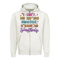 Oatmeal Heather sports mom Zipper Hoodie - MaliasSmallBusiness
