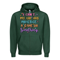 Sports Green sports mom Zipper Hoodie - MaliasSmallBusiness