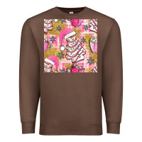 Christmas Cake And Pink Mug Seamless Pattern Bbs Premium Sweatshirt | Teevron