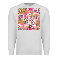 Dove Grey christmas cake and pink mug seamless pattern bbs Premium Sweatshirt - BundleAndBundleShop