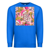 True Royal christmas cake and pink mug seamless pattern bbs Premium Sweatshirt - BundleAndBundleShop