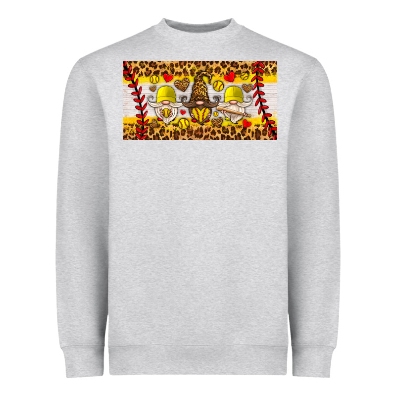 Softball Gnome License Plate Heavyweight Sweatshirt by HRA Design Shop | Teevron