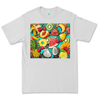 Dove Grey summer fruits Premium Tee - BarkalooDesign