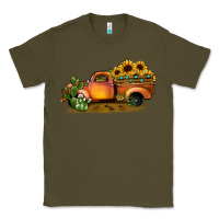 Army Green sunflower truck Classic Tee - JahusDesignShop