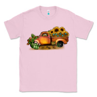 Bubblegum Pink sunflower truck Classic Tee - JahusDesignShop
