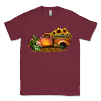 Burgundy sunflower truck Classic Tee - JahusDesignShop