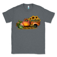 Charcoal Heather sunflower truck Classic Tee - JahusDesignShop