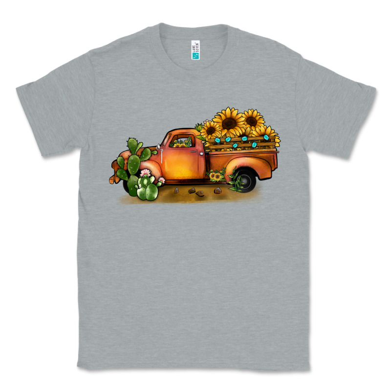 Sunflower Truck Classic Tee by JahusDesignShop | Teevron