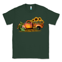 Sports Green sunflower truck Classic Tee - JahusDesignShop