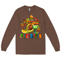 Chestnut fıesta with avocado and sombrero Long Sleeve Tee - AdoDesignShop