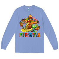 Colony Blue fıesta with avocado and sombrero Long Sleeve Tee - AdoDesignShop