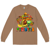 Toasted Coconut fıesta with avocado and sombrero Long Sleeve Tee - AdoDesignShop
