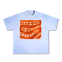 Grape Ice orange glitter heart Urban Heavy Tee - JahusDesignShop