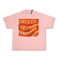 Salmon orange glitter heart Urban Heavy Tee - JahusDesignShop