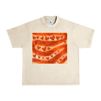 Sandshell orange glitter heart Urban Heavy Tee - JahusDesignShop