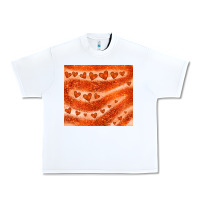 White orange glitter heart Urban Heavy Tee - JahusDesignShop