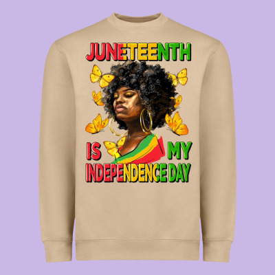 Juneteenth Is My Independence Day Heavyweight Sweatshirt Designed By Hra Design Shop