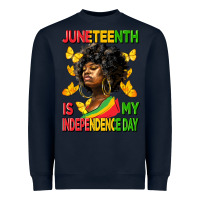 Navy juneteenth is my independence day Heavyweight Sweatshirt - HRA Design Shop