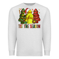 Oatmeal Heather tis' the season softball christmas cakes bbs Premium Sweatshirt - BundleAndBundleShop