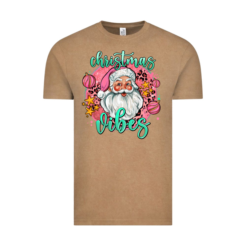 Christmas Vibes Santa Vintage Tee by AdoDesignShop | Teevron
