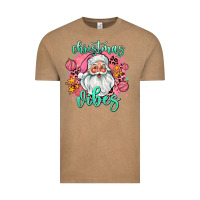 Vintage Coffee christmas vibes santa Vintage Tee - AdoDesignShop