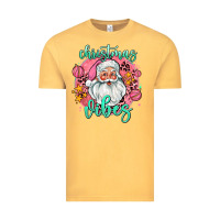 Vintage Mustard christmas vibes santa Vintage Tee - AdoDesignShop