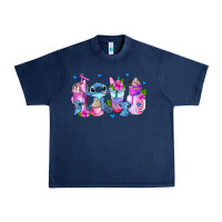 Navy stitch coffee cups Urban Heavy Tee - AdoDesignShop