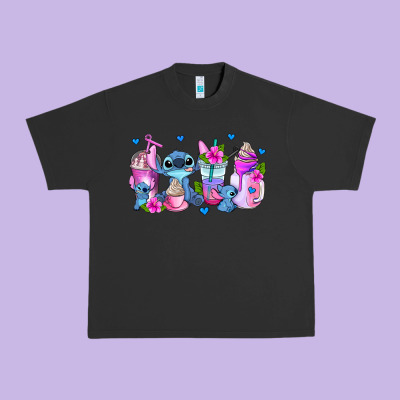 Stitch Coffee Cups Urban Heavy Tee Designed By Adodesignshop