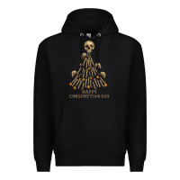 Black Happy Consumption Day Premium Hoodie - RanaPortraitStore