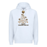 White Happy Consumption Day Premium Hoodie - RanaPortraitStore