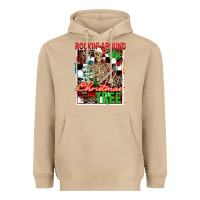Mushroom Rockin' around the Christmas tree skeleton Heavyweight Hoodie - NancyCooperArtShop