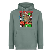 Sage Rockin' around the Christmas tree skeleton Heavyweight Hoodie - NancyCooperArtShop