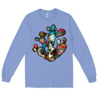 Colony Blue serape cactus Long Sleeve Tee - JahusDesignShop