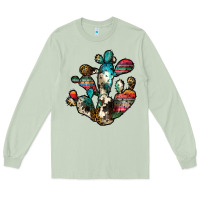 Matcha serape cactus Long Sleeve Tee - JahusDesignShop