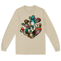 Mushroom serape cactus Long Sleeve Tee - JahusDesignShop