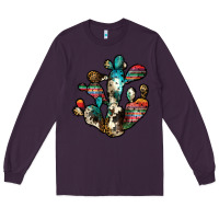 Plum serape cactus Long Sleeve Tee - JahusDesignShop