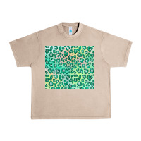 French Oak green leopard glitter Urban Heavy Tee - JahusDesignShop
