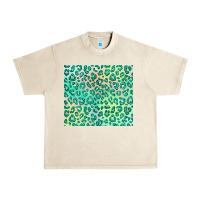 Sandshell green leopard glitter Urban Heavy Tee - JahusDesignShop