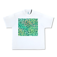 White green leopard glitter Urban Heavy Tee - JahusDesignShop