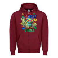 Burgundy see the able not the label Zipper Hoodie - MaliasSmallBusiness