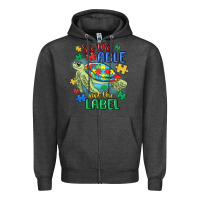 Charcoal Heather see the able not the label Zipper Hoodie - MaliasSmallBusiness